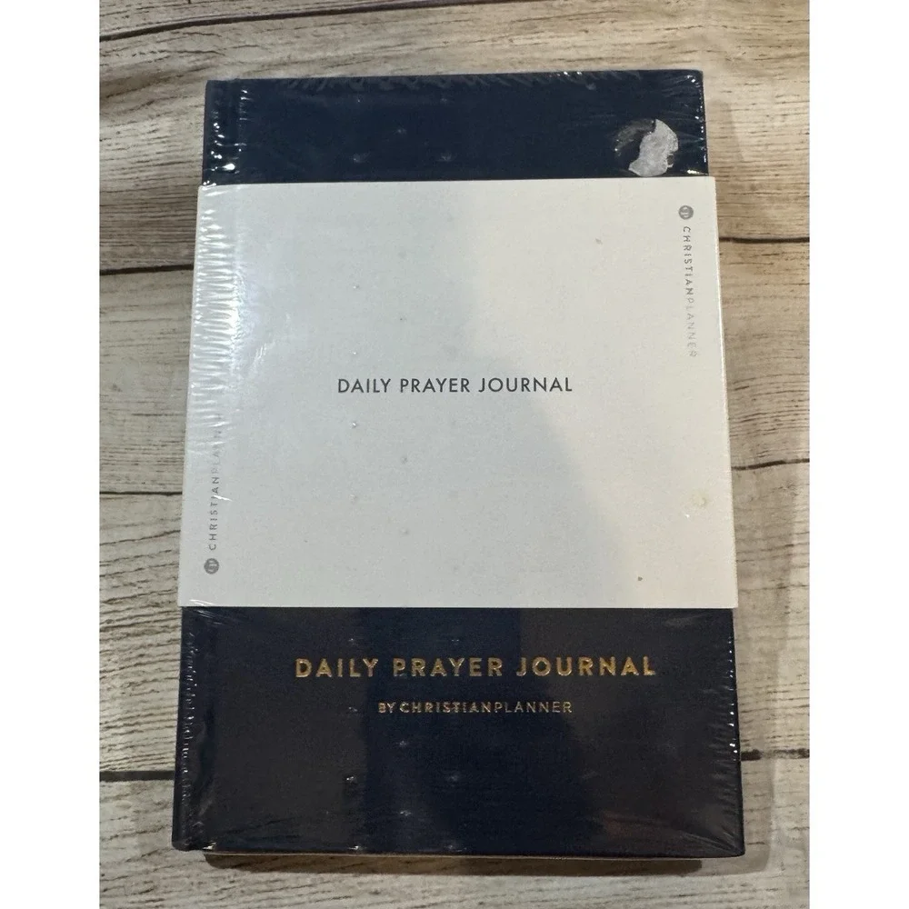 Daily Prayer Journal Indigo Blue Hardcover by Christian Planner New & Sealed T23